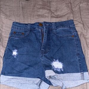 Dark Denim Shorts